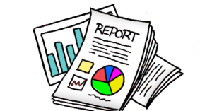 picture of a financial report